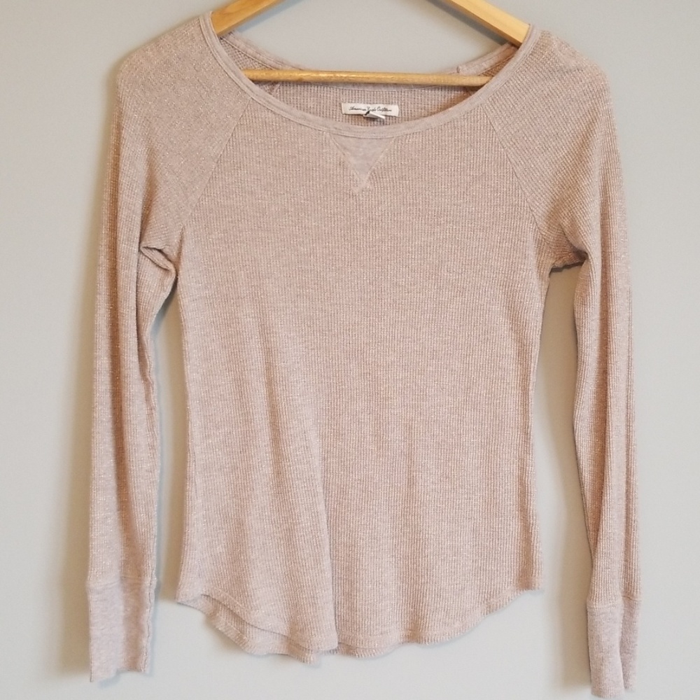 American eagle gold glitter thermal